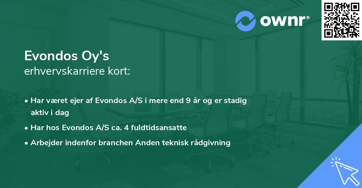 Evondos Oy's erhvervskarriere kort