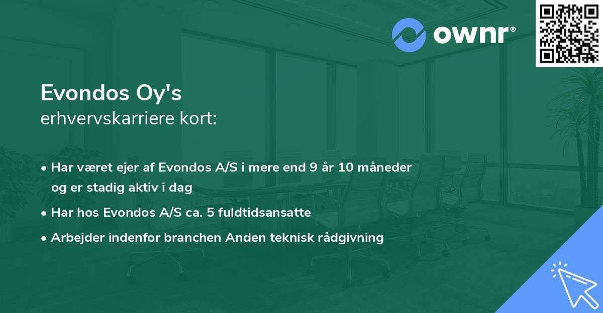 Evondos Oy's erhvervskarriere kort