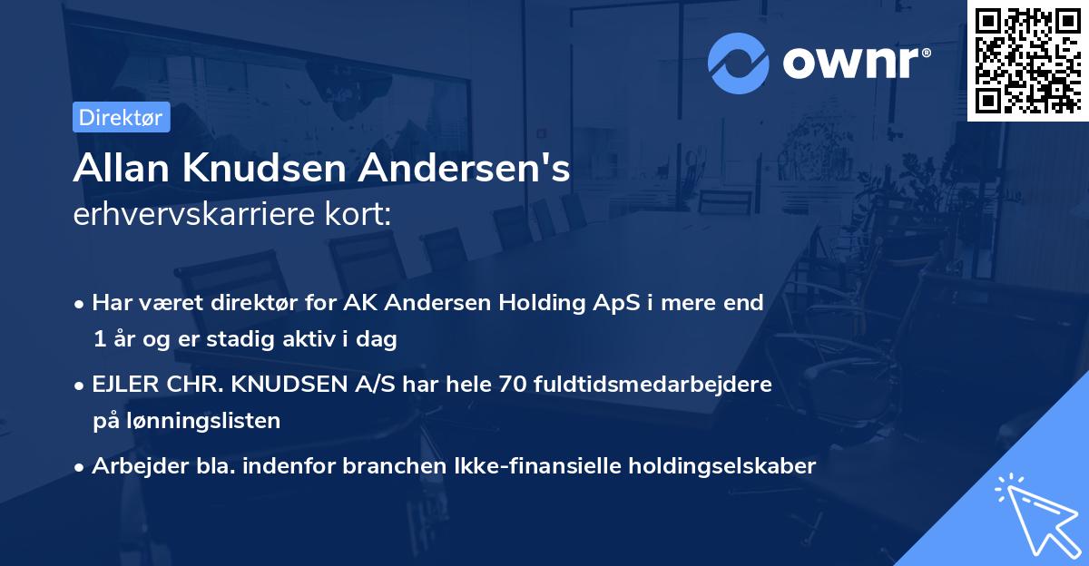 Allan Knudsen Andersen's erhvervskarriere kort