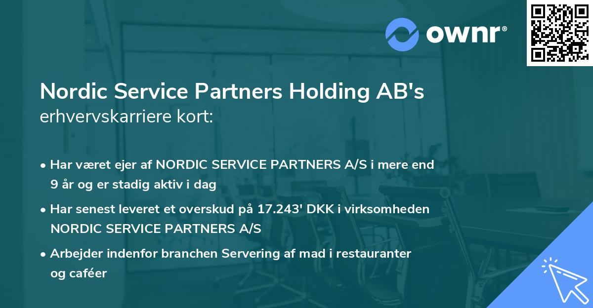 Nordic Service Partners Holding AB's erhvervskarriere kort