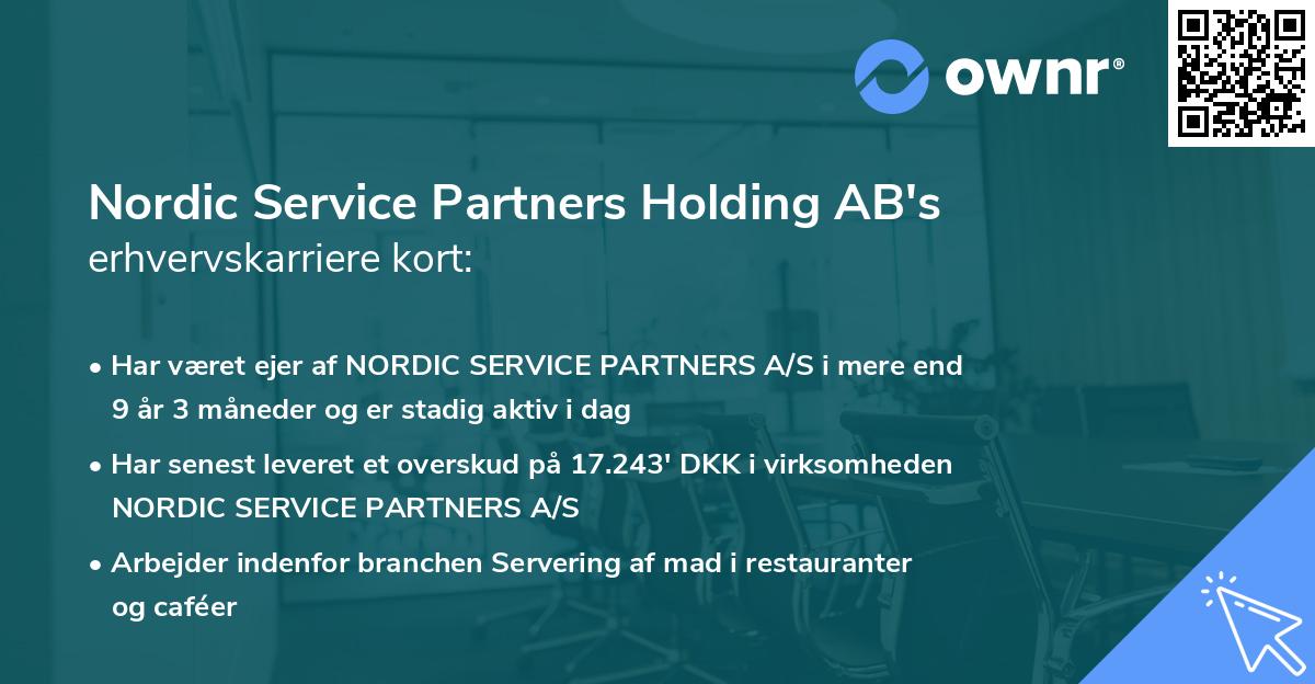 Nordic Service Partners Holding AB's erhvervskarriere kort