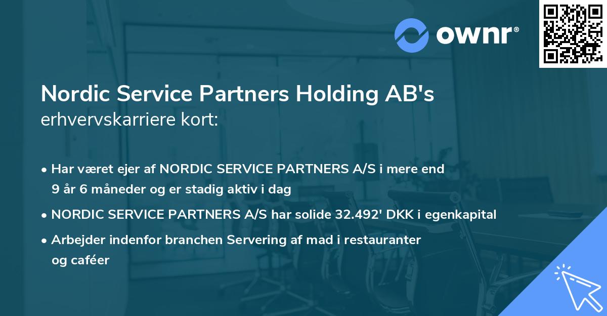Nordic Service Partners Holding AB's erhvervskarriere kort