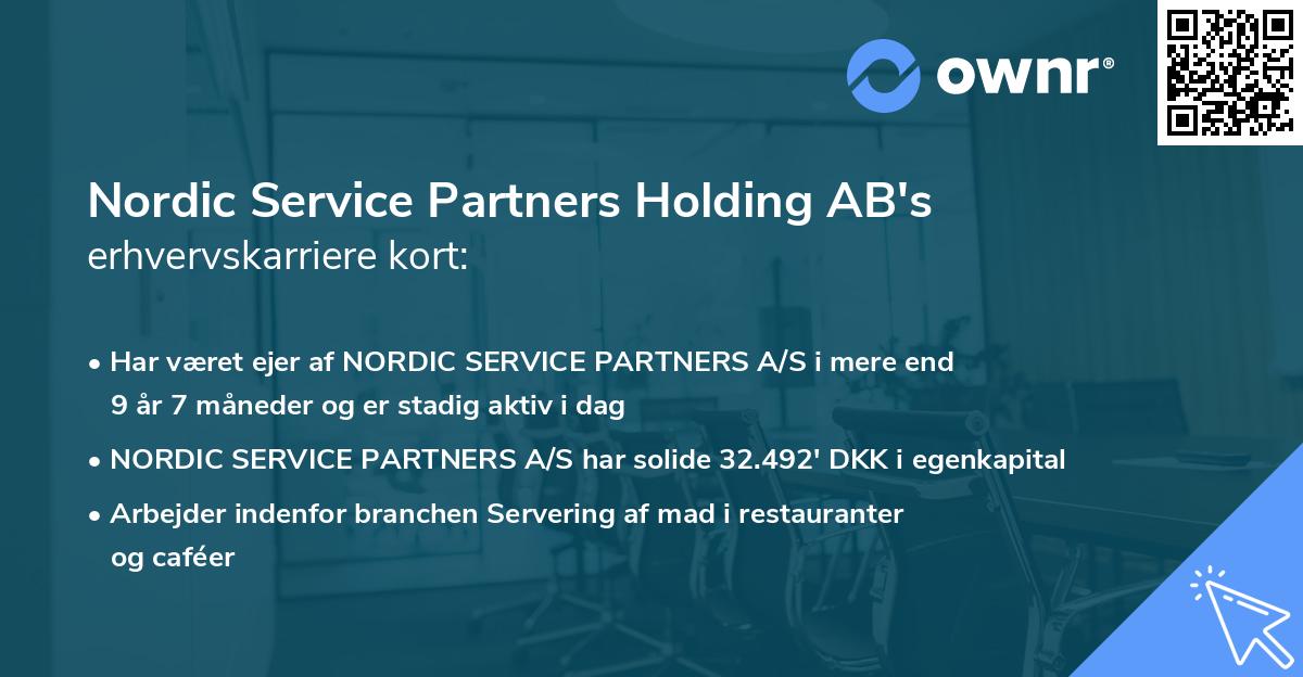 Nordic Service Partners Holding AB's erhvervskarriere kort