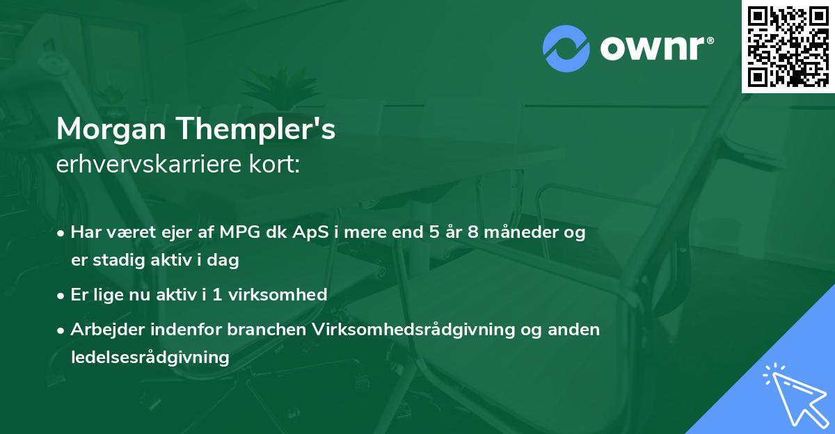 Morgan Thempler's erhvervskarriere kort