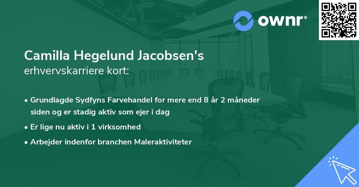 Camilla Hegelund Jacobsen's erhvervskarriere kort