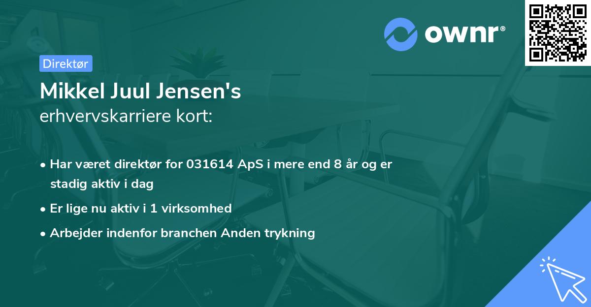 Mikkel Juul Jensen's erhvervskarriere kort