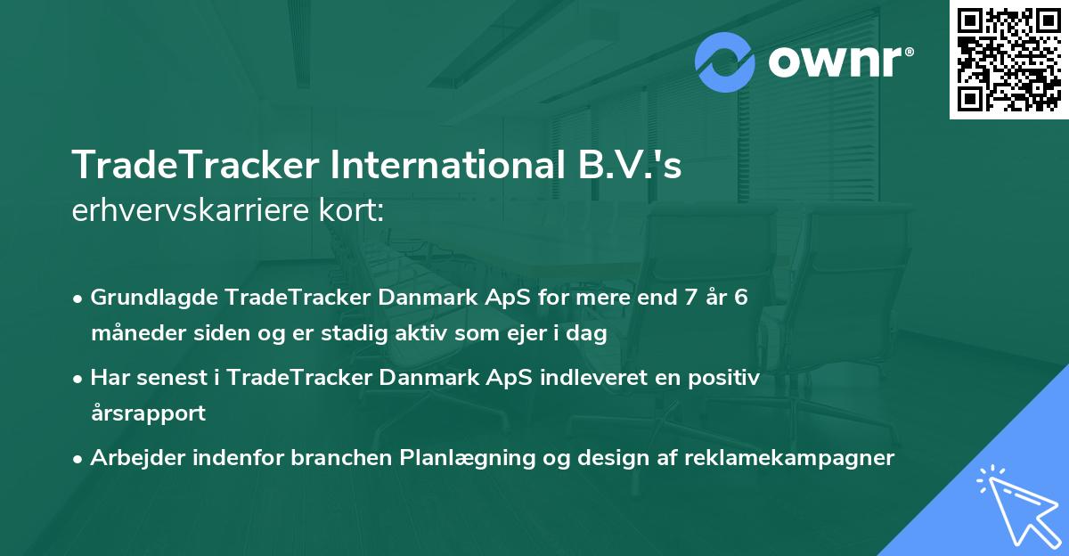 TradeTracker International B.V.'s erhvervskarriere kort
