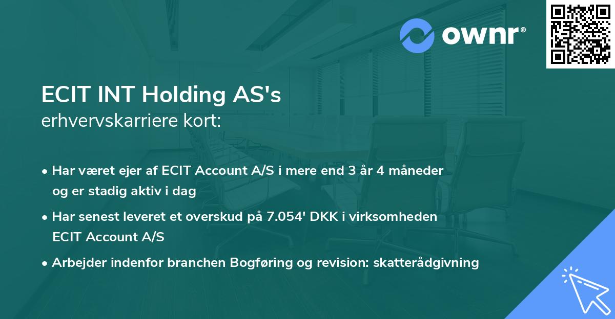 ECIT INT Holding AS's erhvervskarriere kort