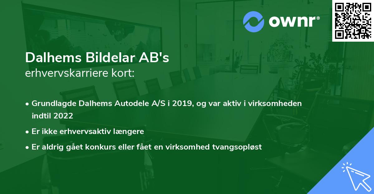 Dalhems Bildelar AB's erhvervskarriere kort