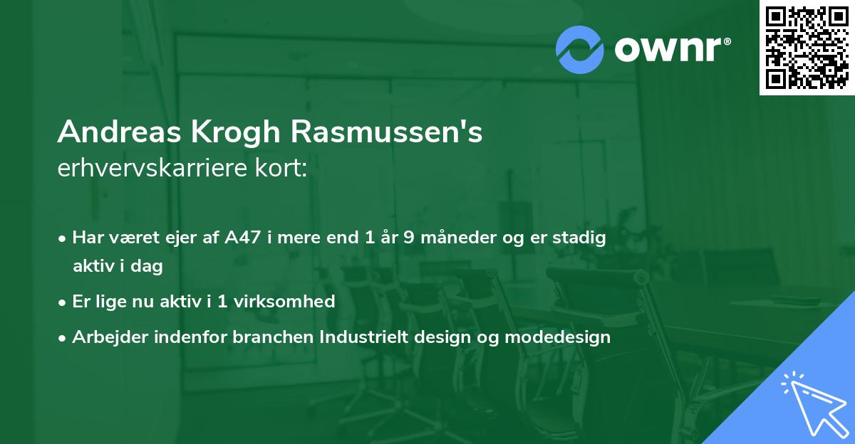 Andreas Krogh Rasmussen's erhvervskarriere kort