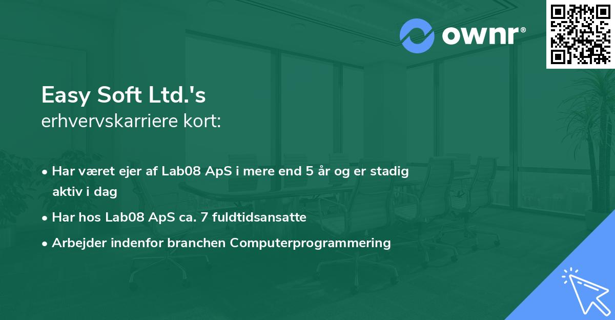 Easy Soft Ltd.'s erhvervskarriere kort