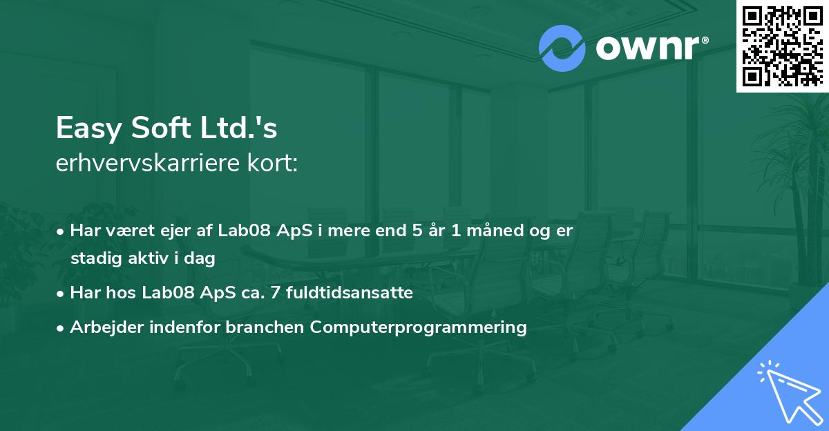 Easy Soft Ltd.'s erhvervskarriere kort