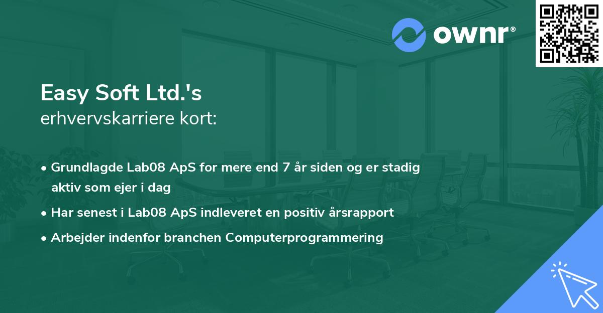 Easy Soft Ltd.'s erhvervskarriere kort