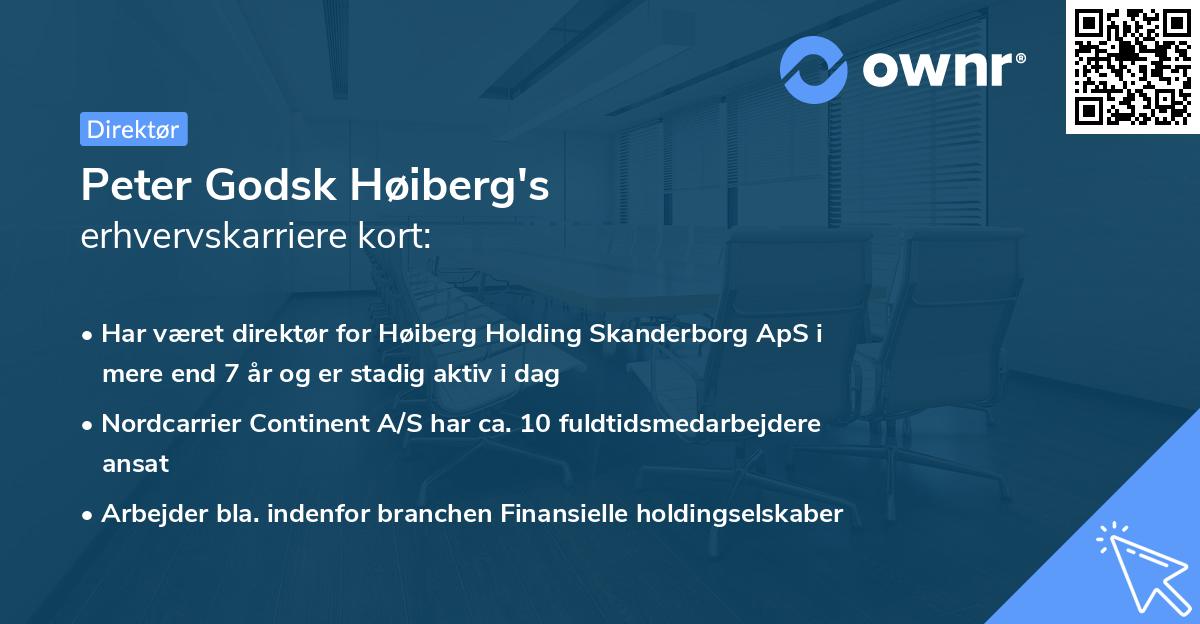 Peter Godsk Høiberg's erhvervskarriere kort