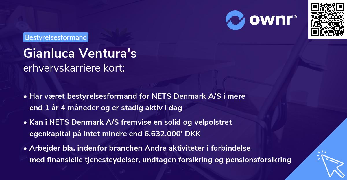 Gianluca Ventura's erhvervskarriere kort