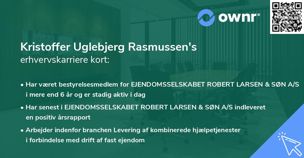 Kristoffer Uglebjerg Rasmussen's erhvervskarriere kort