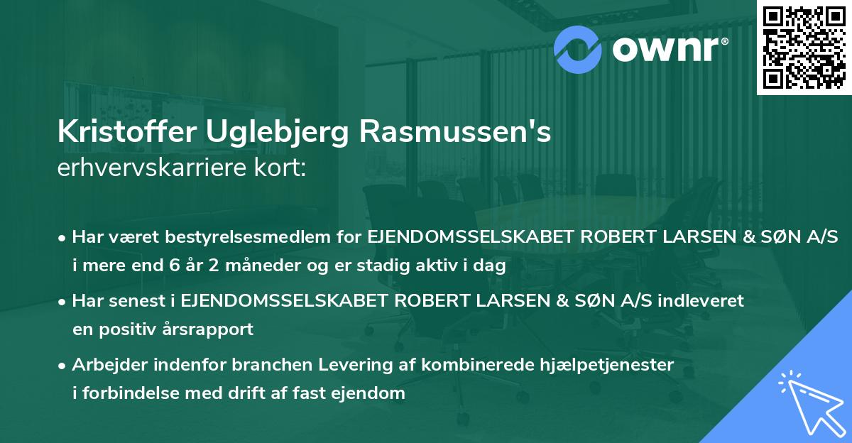 Kristoffer Uglebjerg Rasmussen's erhvervskarriere kort