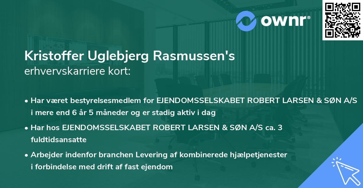 Kristoffer Uglebjerg Rasmussen's erhvervskarriere kort