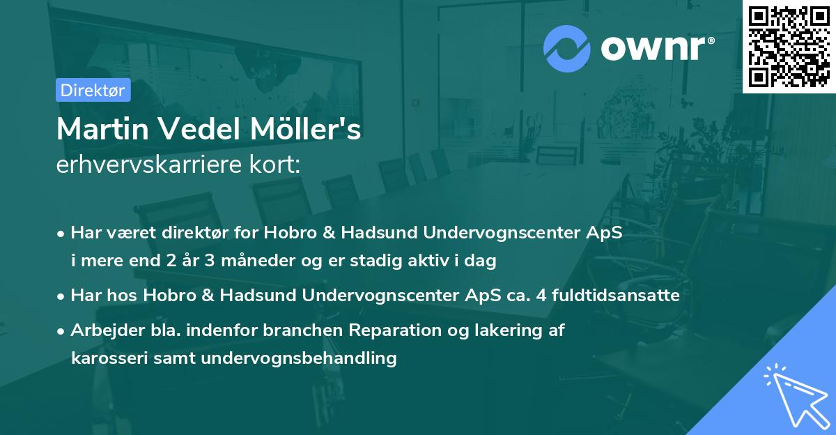 Martin Vedel Möller's erhvervskarriere kort