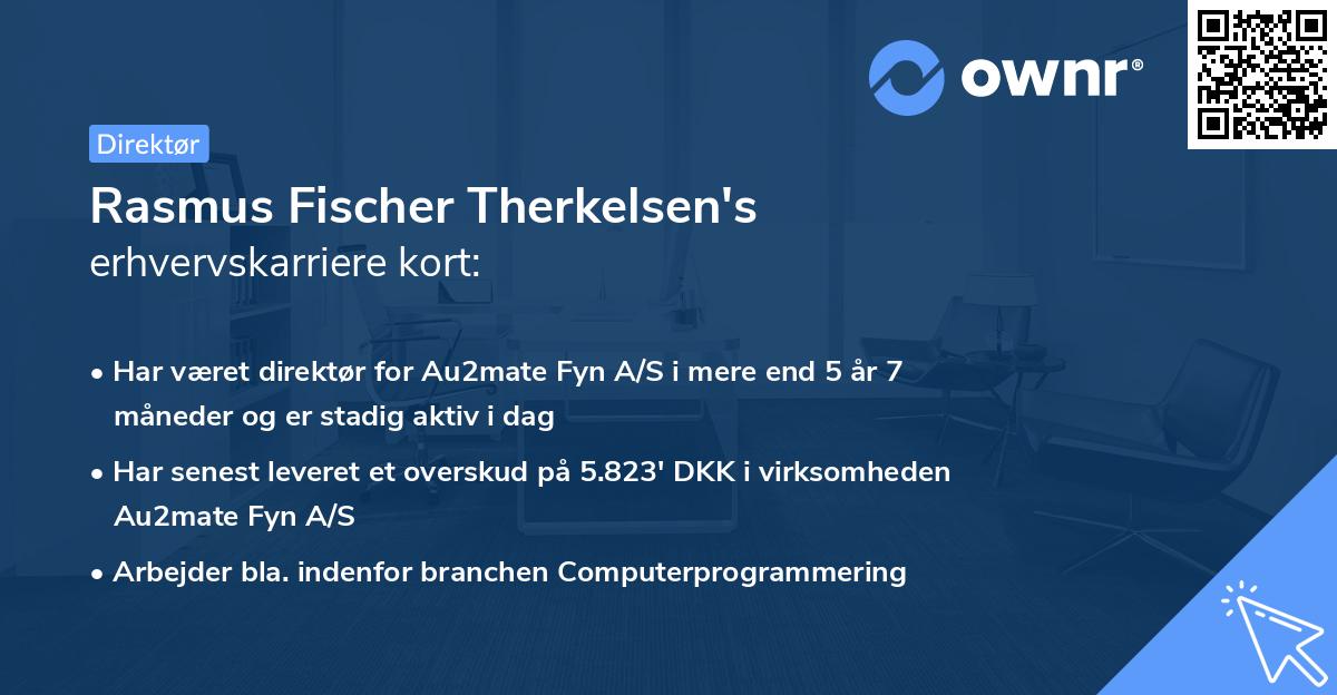 Rasmus Fischer Therkelsen's erhvervskarriere kort