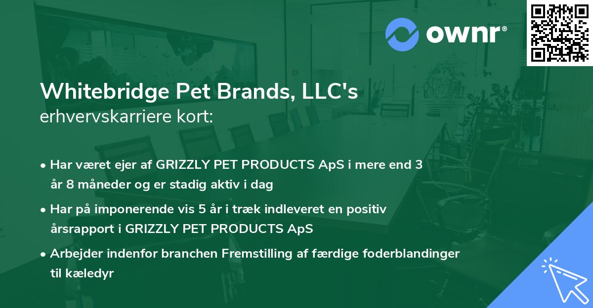 Whitebridge Pet Brands, LLC's erhvervskarriere kort