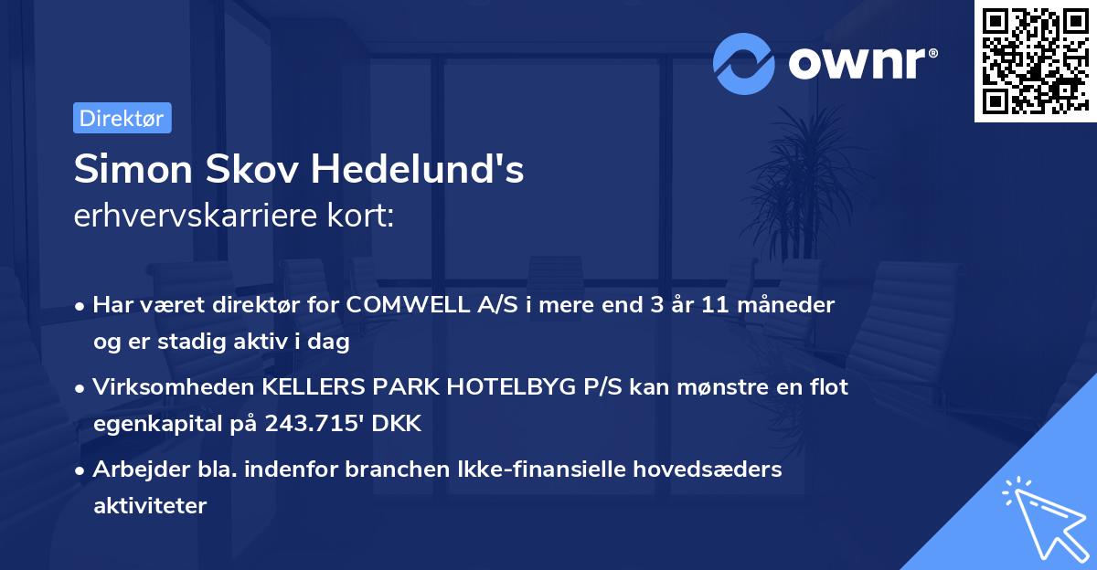 Simon Skov Hedelund's erhvervskarriere kort