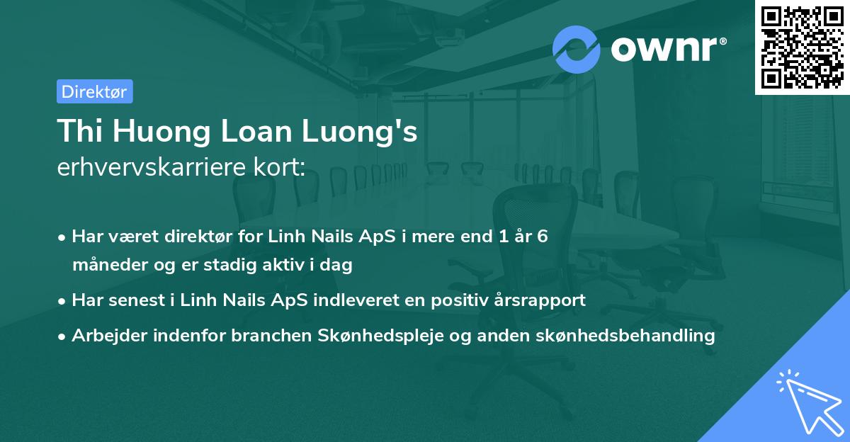 Thi Huong Loan Luong's erhvervskarriere kort