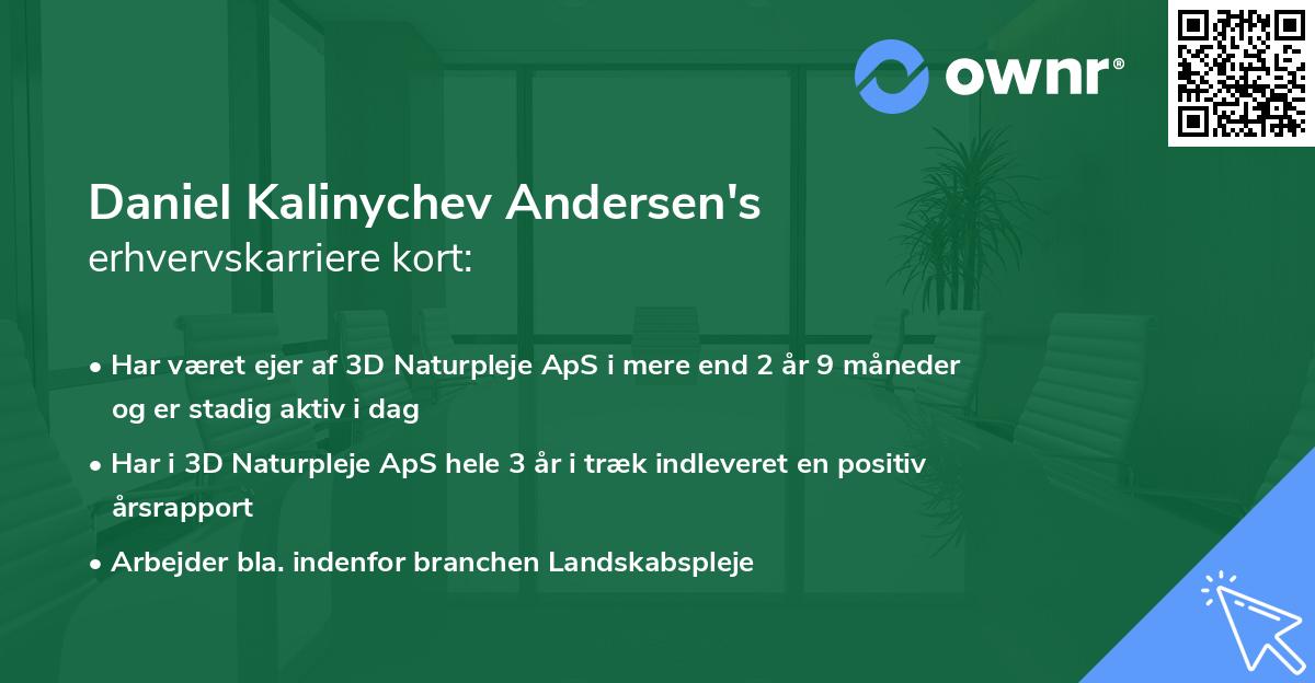 Daniel Kalinychev Andersen's erhvervskarriere kort