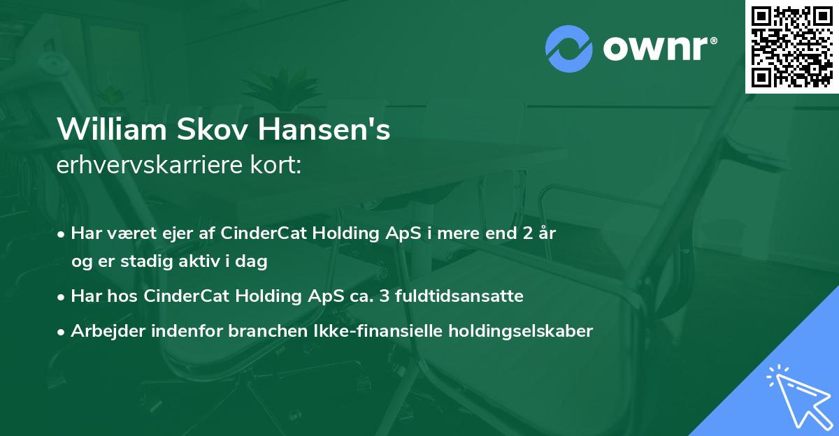 William Skov Hansen's erhvervskarriere kort