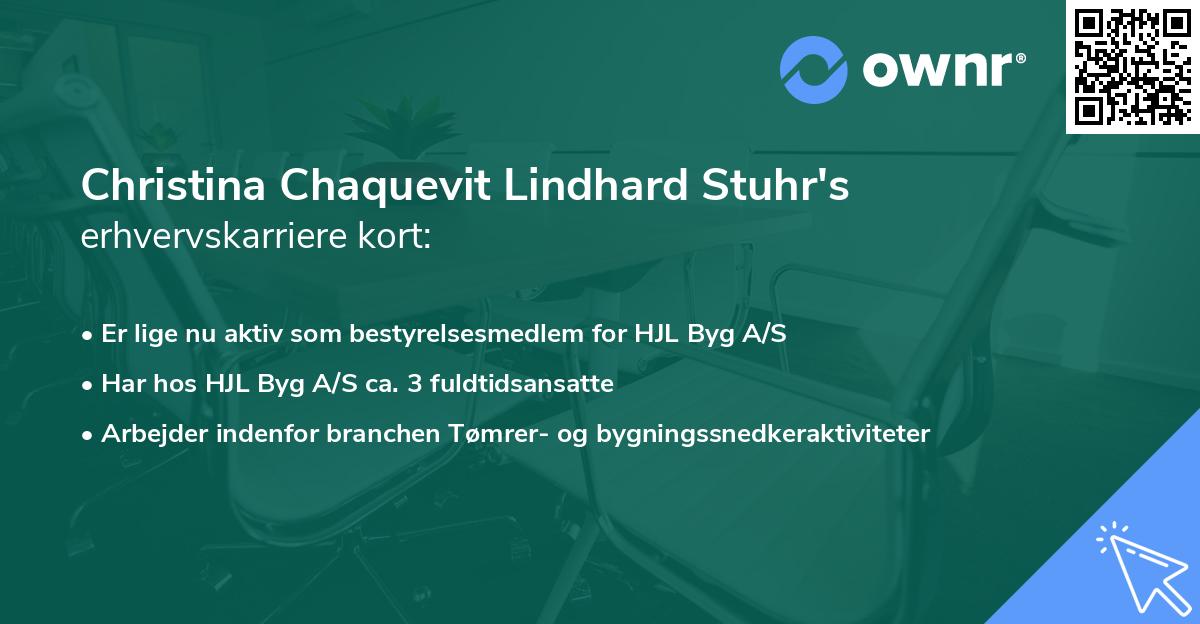 Christina Chaquevit Lindhard Stuhr's erhvervskarriere kort