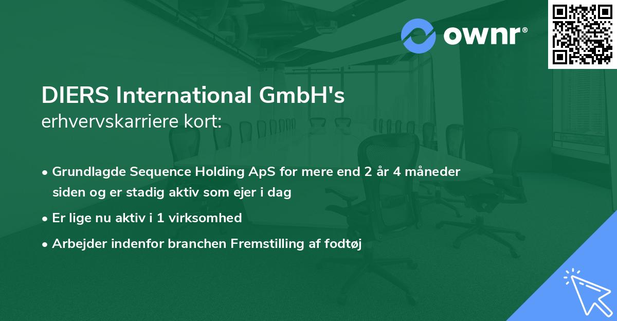 DIERS International GmbH's erhvervskarriere kort