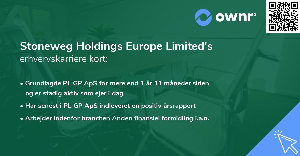 Stoneweg Holdings Europe Limited's erhvervskarriere kort