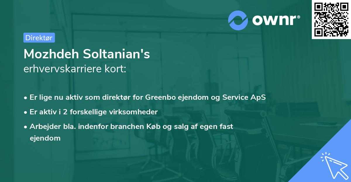 Mozhdeh Soltanian's erhvervskarriere kort
