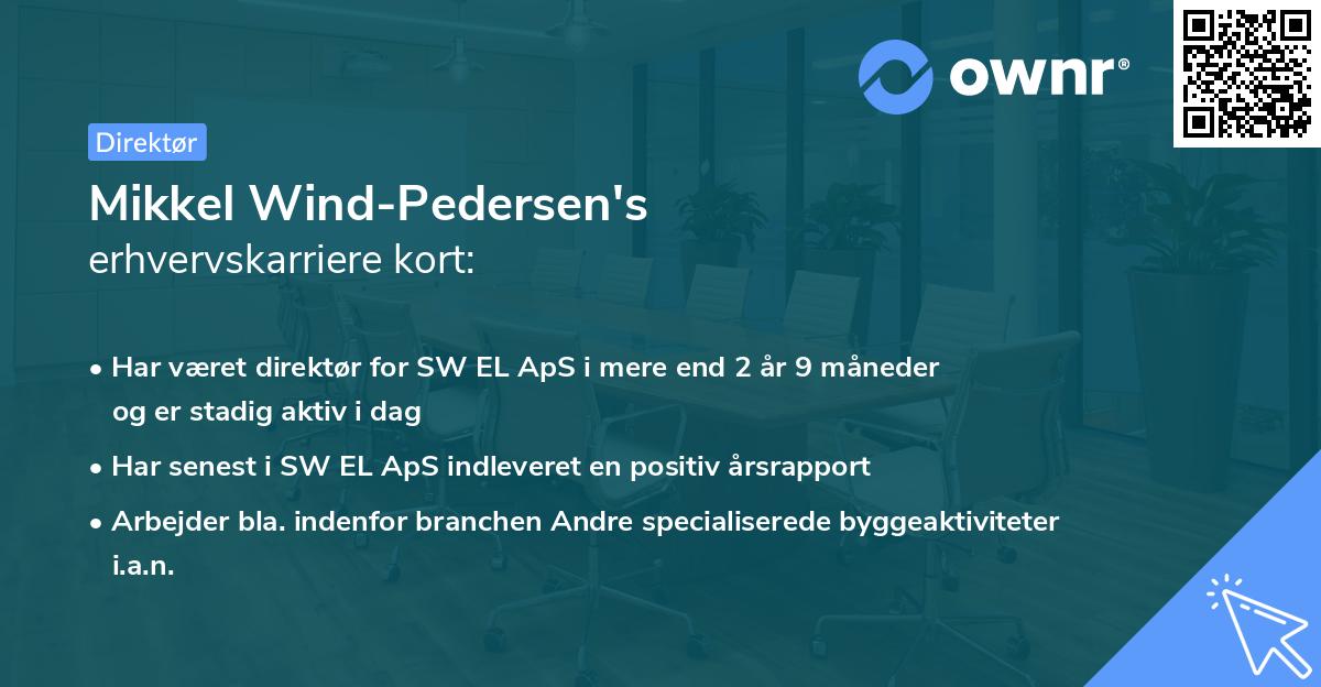 Mikkel Wind-Pedersen's erhvervskarriere kort