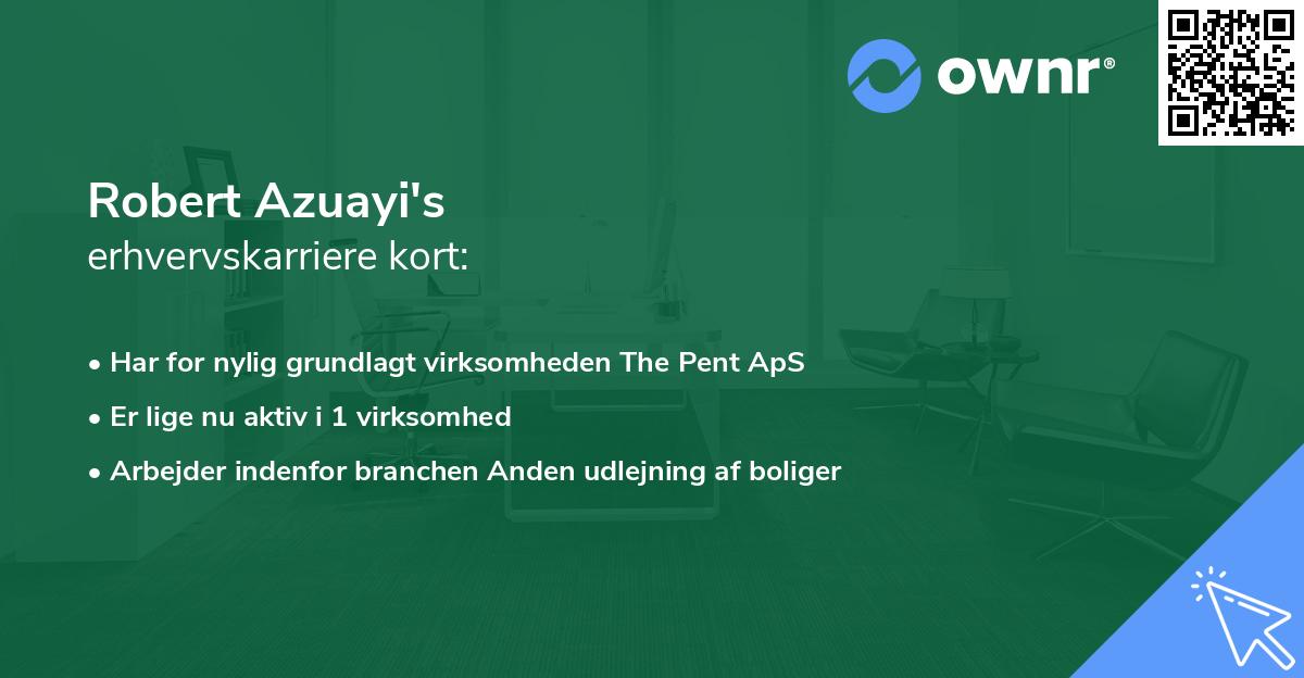 Robert Azuayi's erhvervskarriere kort