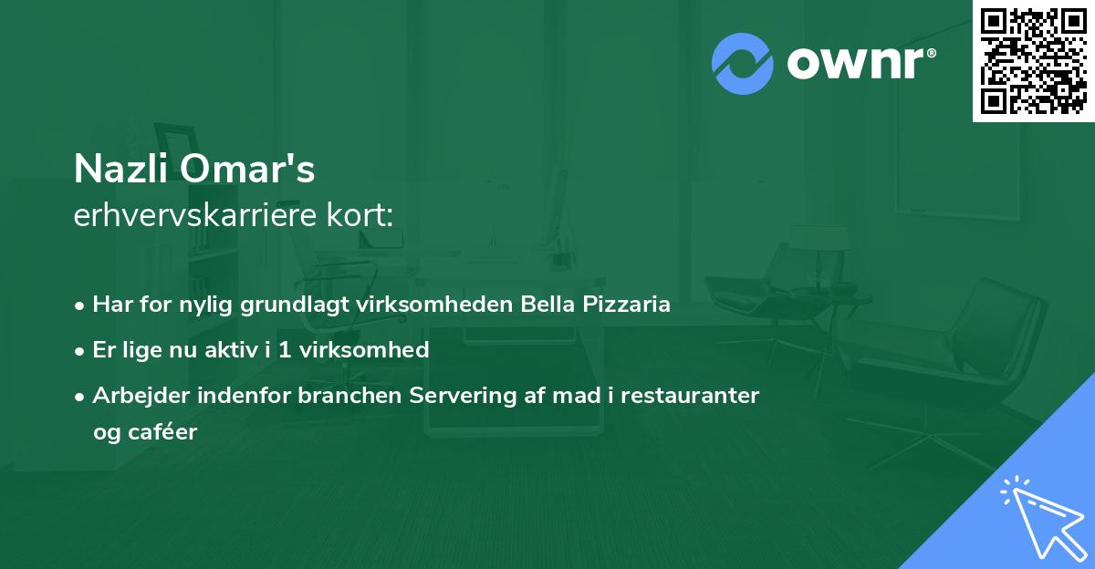 Nazli Omar's erhvervskarriere kort