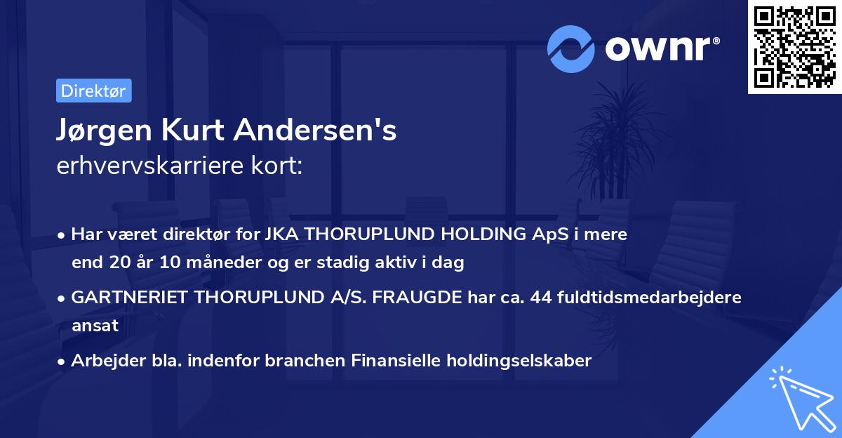 Jørgen Kurt Andersen's erhvervskarriere kort