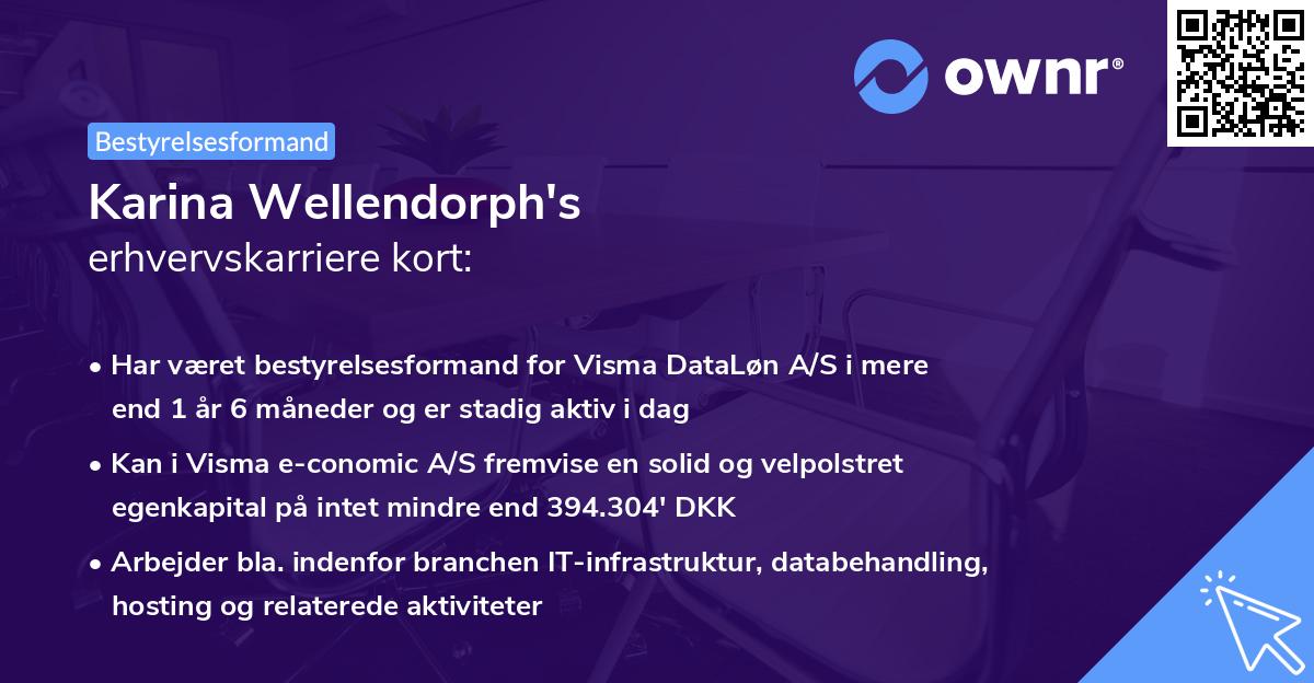 Karina Wellendorph's erhvervskarriere kort