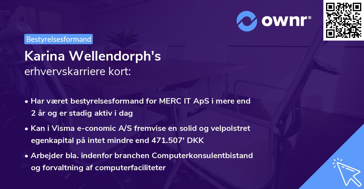 Karina Wellendorph's erhvervskarriere kort