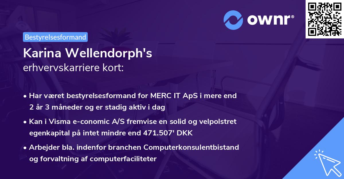 Karina Wellendorph's erhvervskarriere kort