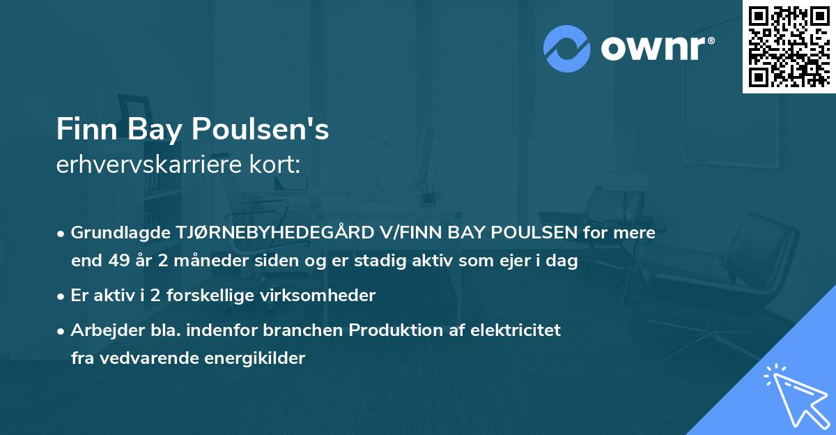 Finn Bay Poulsen's erhvervskarriere kort