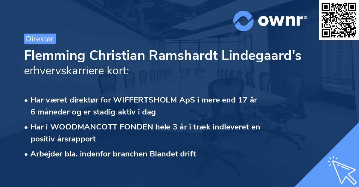 Flemming Christian Ramshardt Lindegaard's erhvervskarriere kort