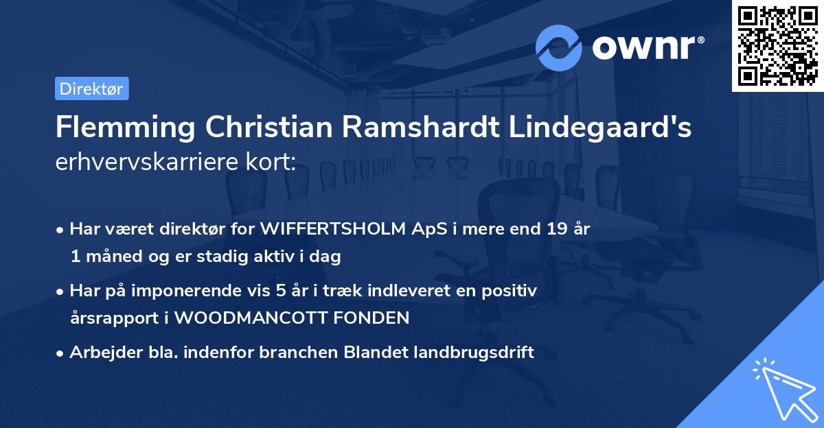 Flemming Christian Ramshardt Lindegaard's erhvervskarriere kort
