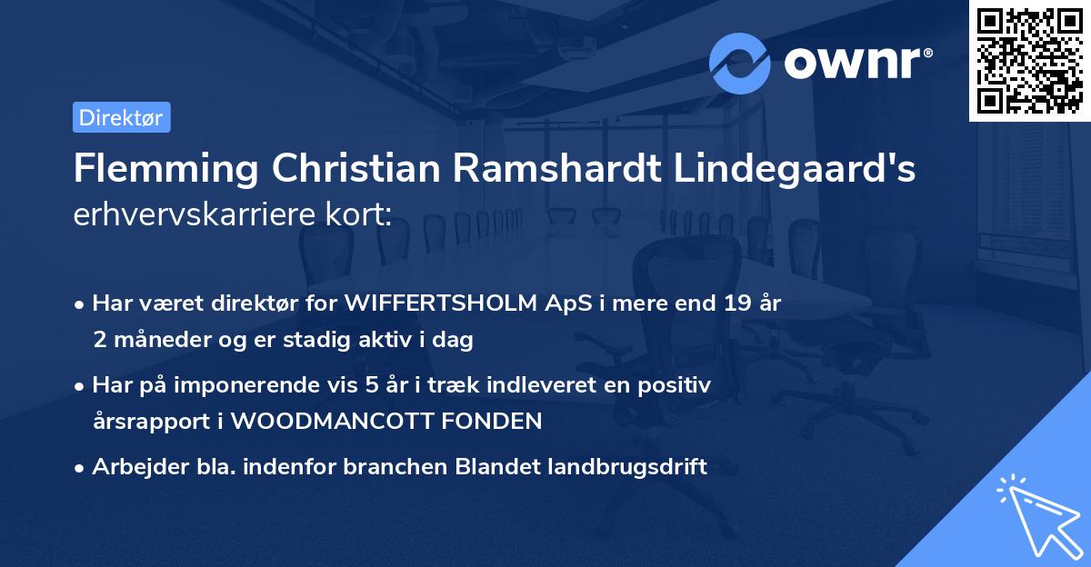 Flemming Christian Ramshardt Lindegaard's erhvervskarriere kort