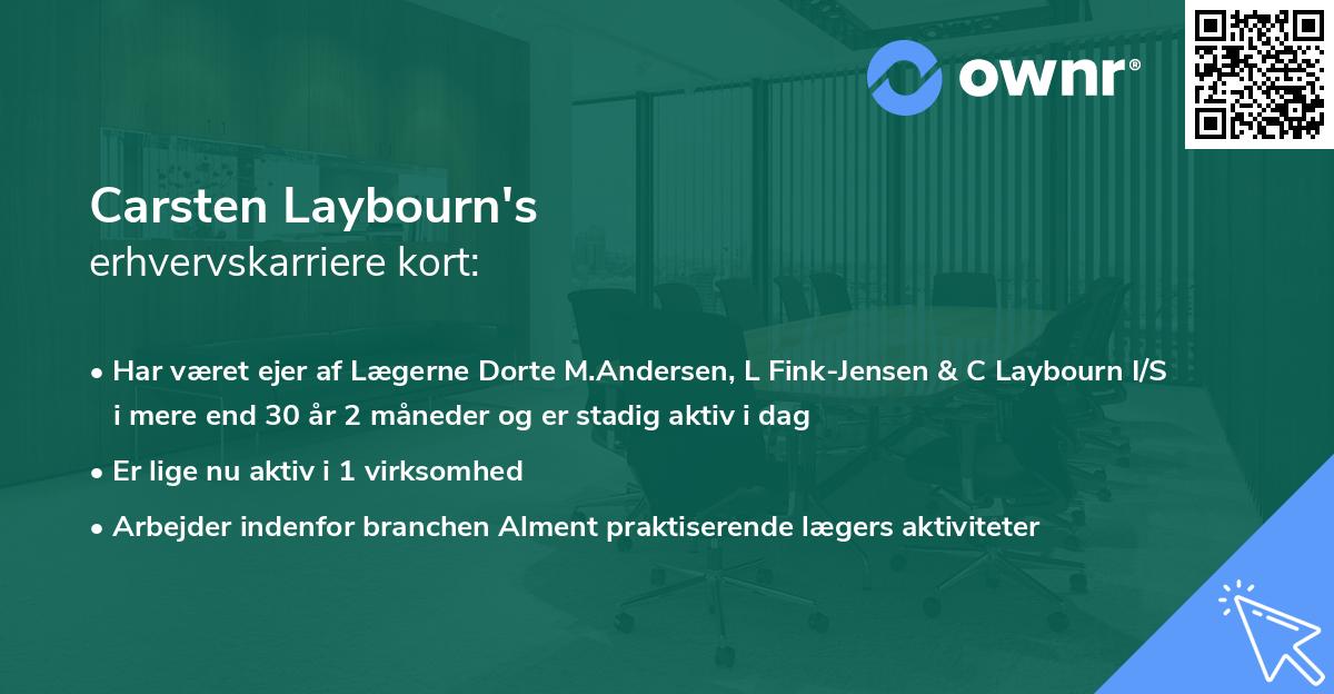 Carsten Laybourn's erhvervskarriere kort