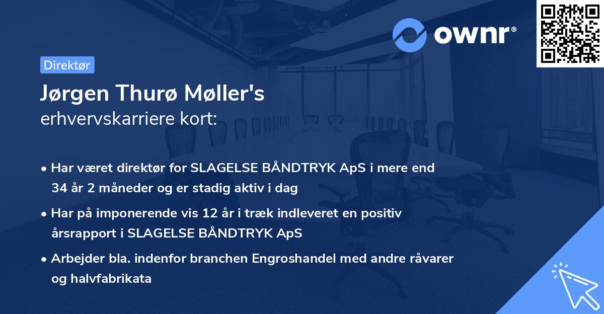 Jørgen Thurø Møller's erhvervskarriere kort