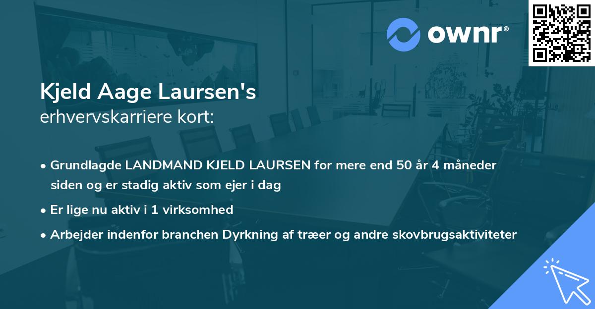 Kjeld Aage Laursen's erhvervskarriere kort