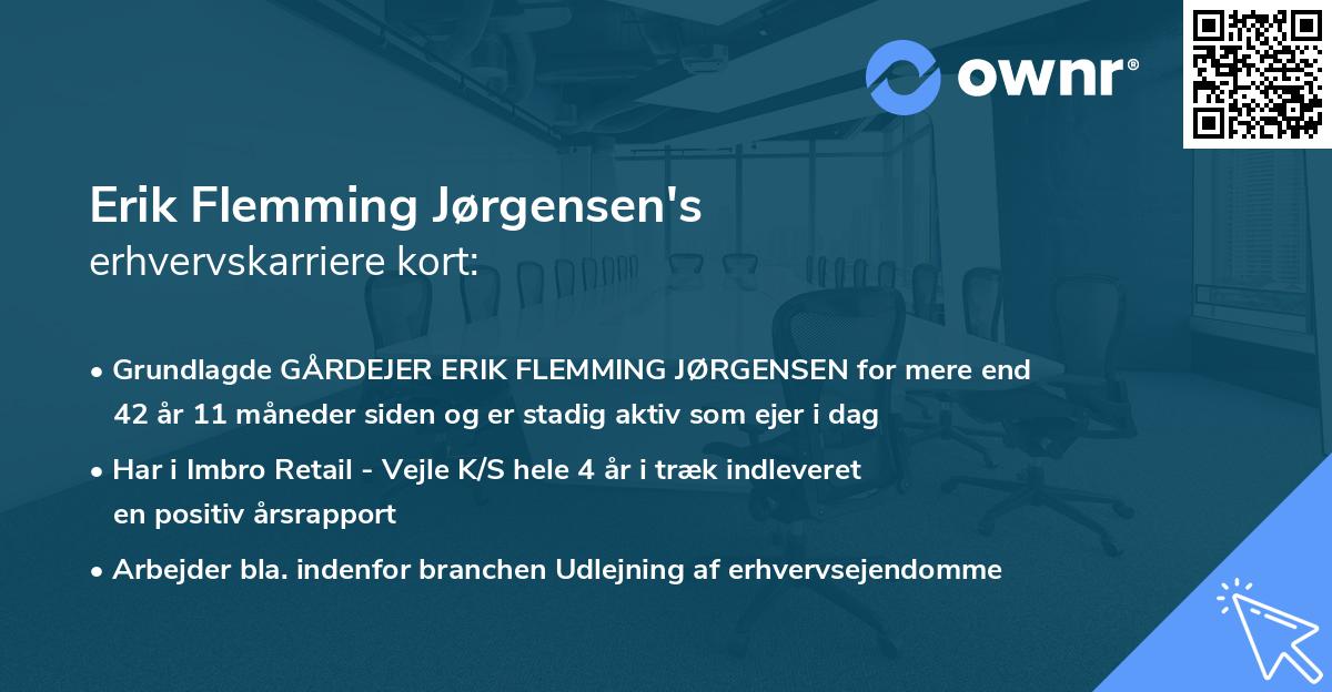 Erik Flemming Jørgensen's erhvervskarriere kort