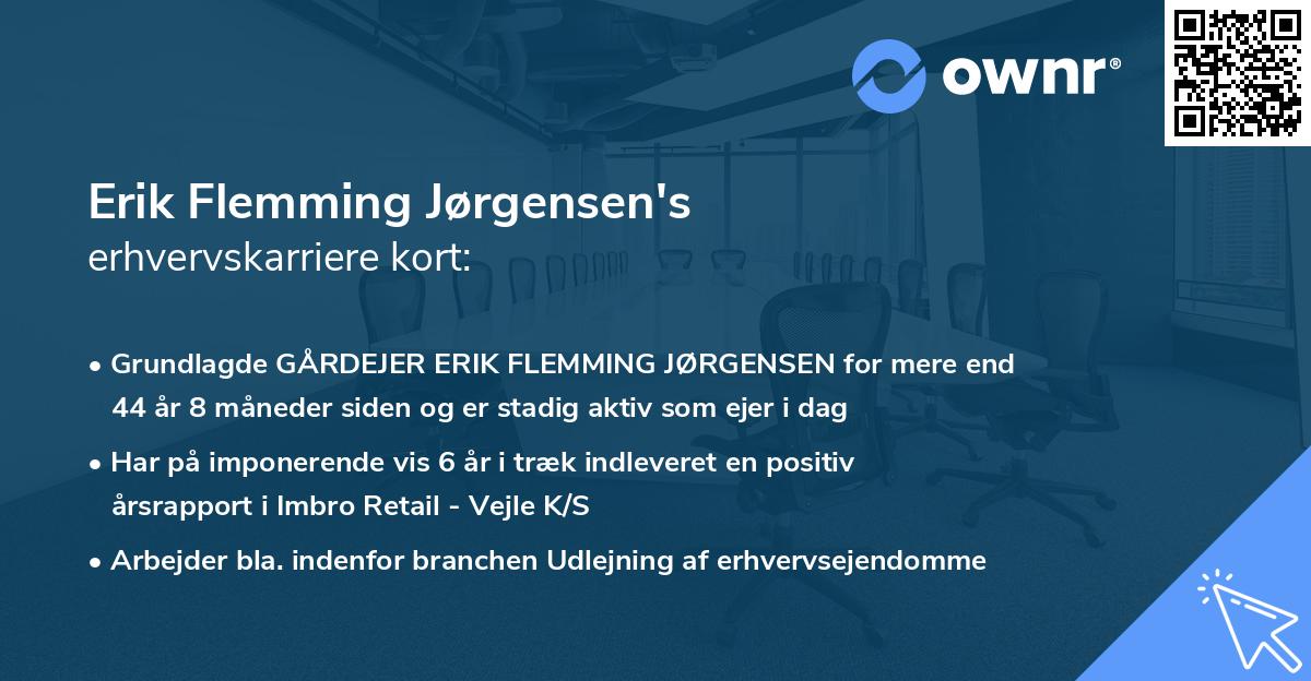 Erik Flemming Jørgensen's erhvervskarriere kort