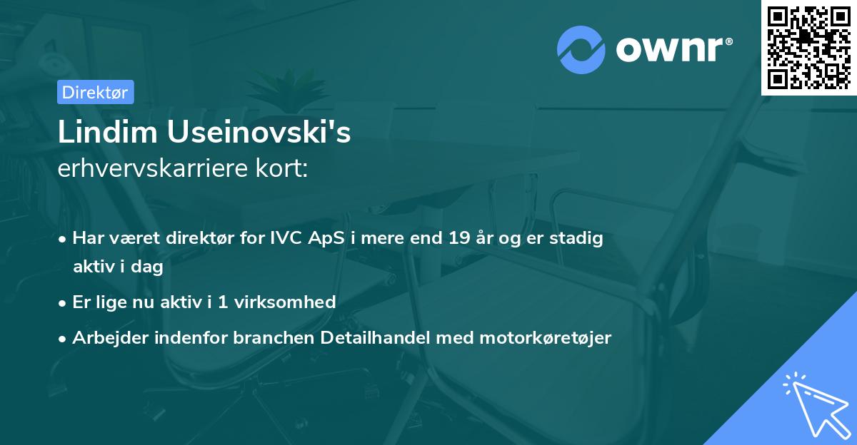 Lindim Useinovski's erhvervskarriere kort